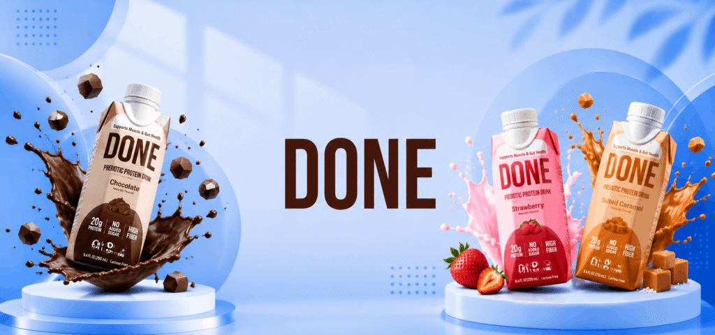 DONE Prebiotic Protein Drink — Portfolio Case Study