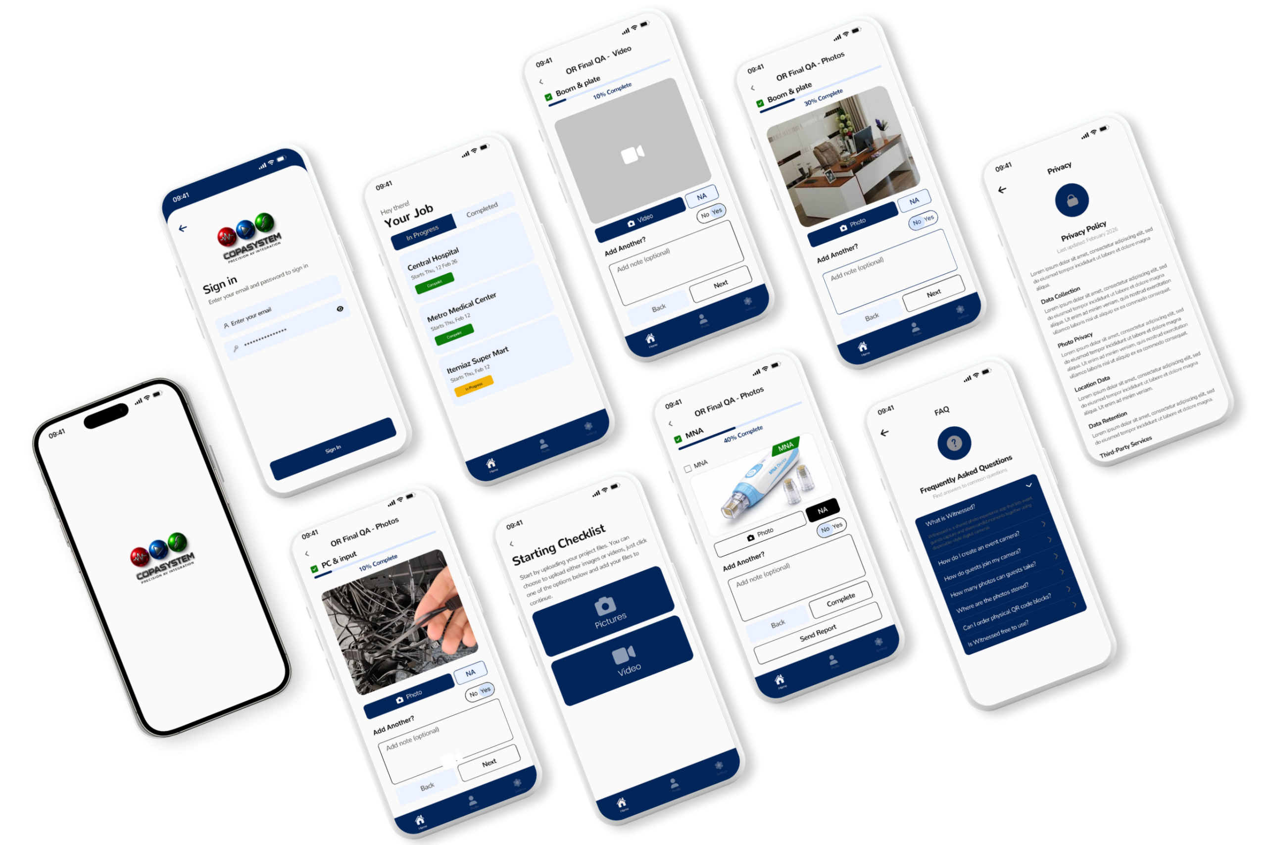 The Copa System APP portfolio showcase