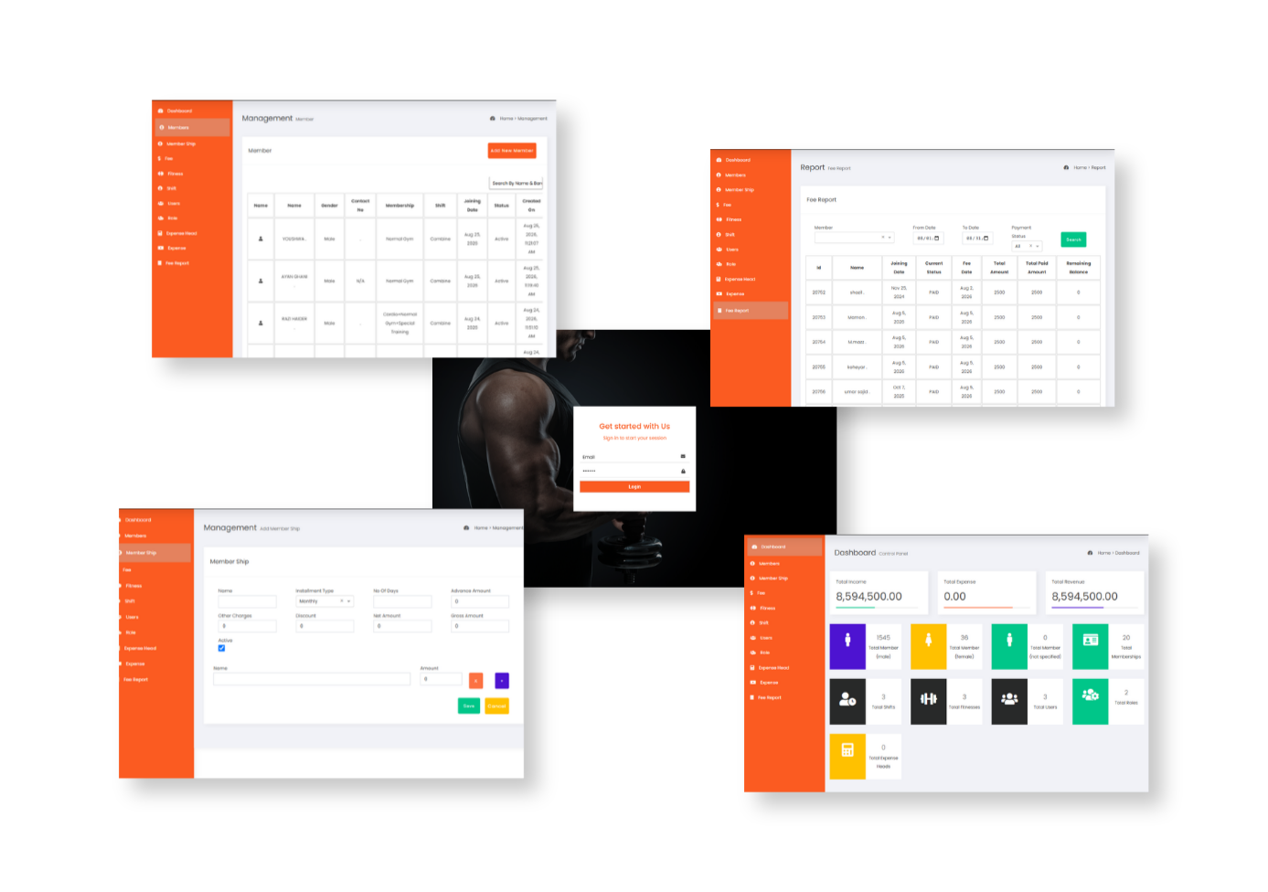 Gym Management System portfolio showcase