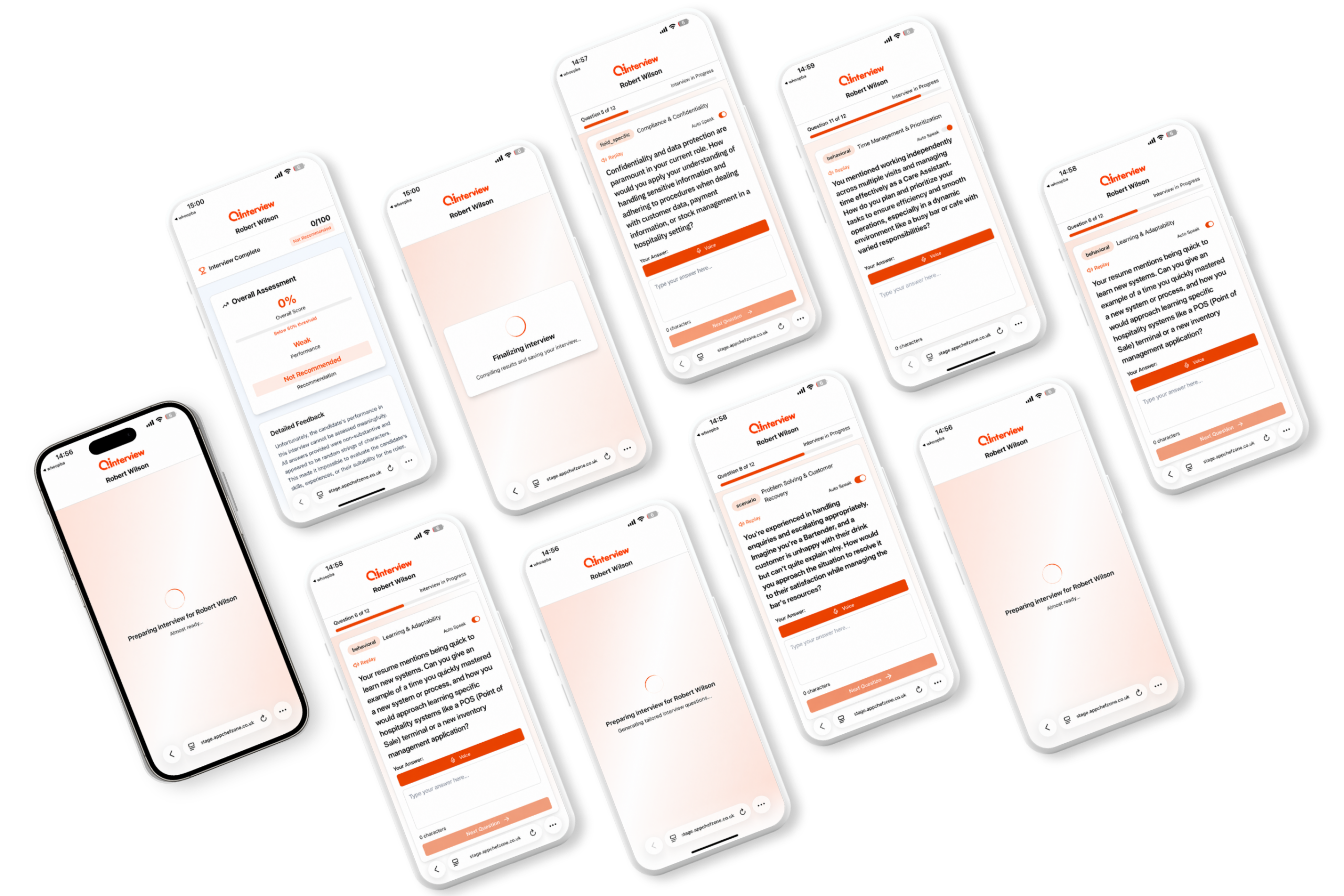 AI Interview portfolio showcase