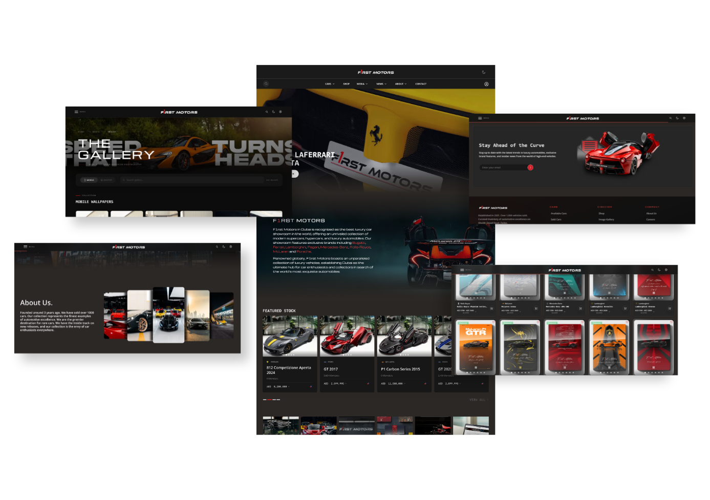 F1rst Motors portfolio showcase