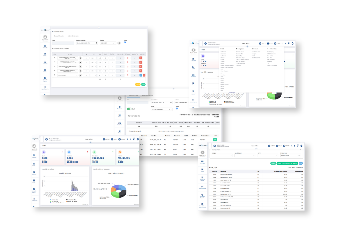 Garment Management ERP portfolio showcase