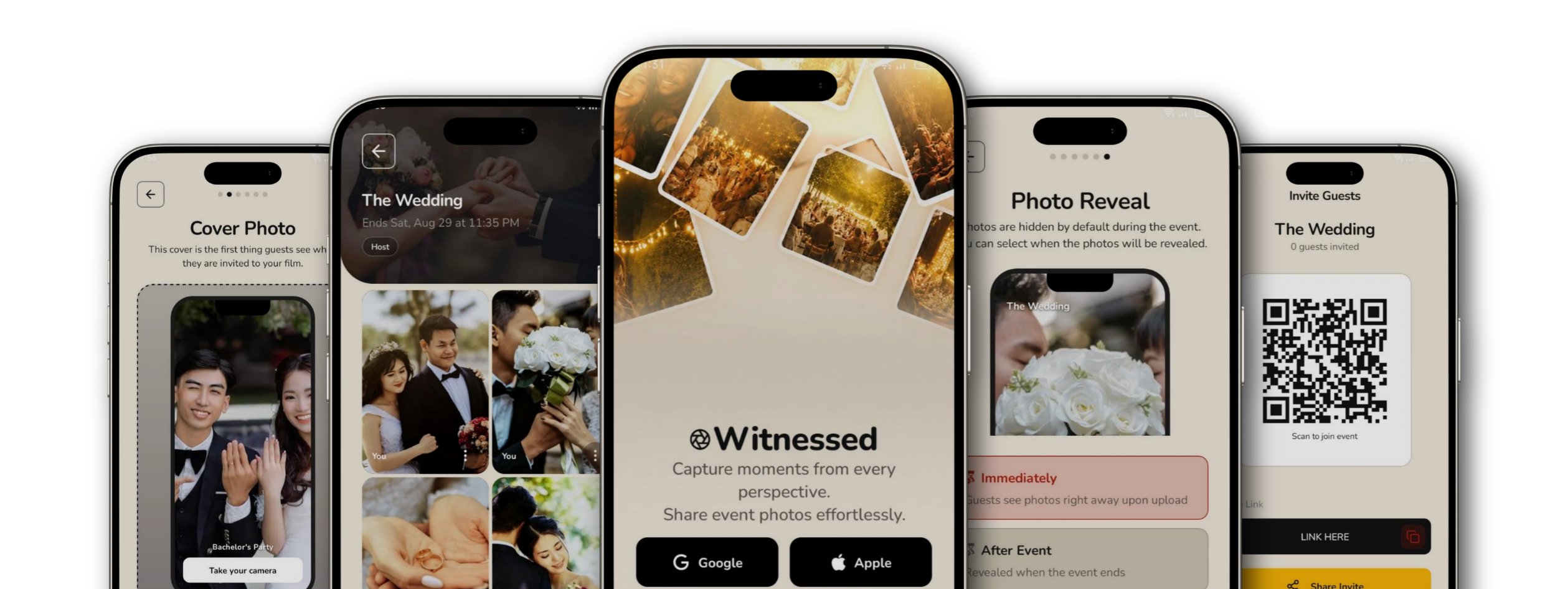 The Witness App mobile app screens