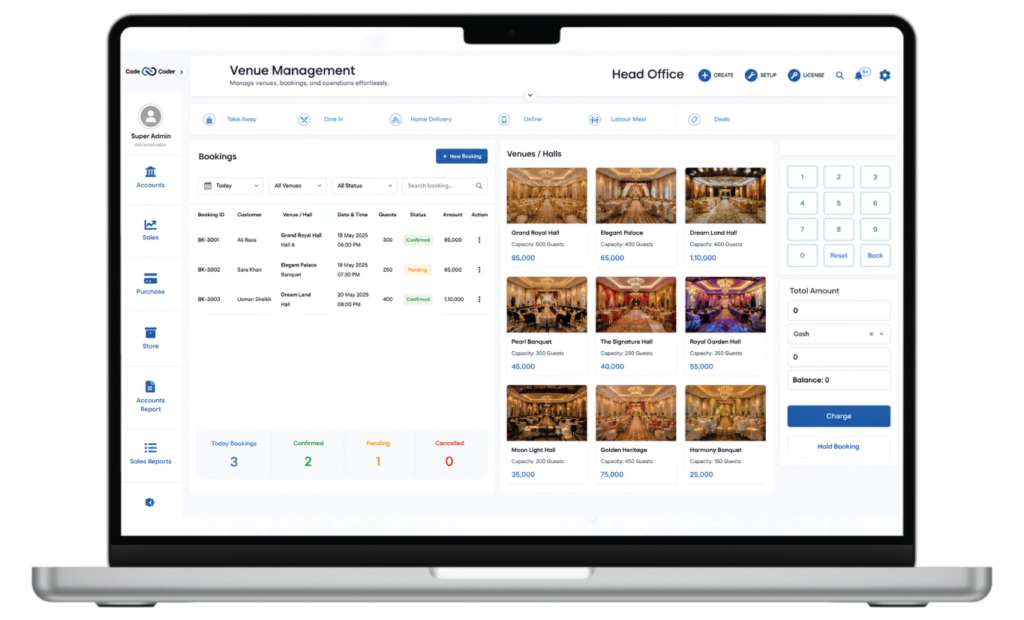 Venue Management System project overview