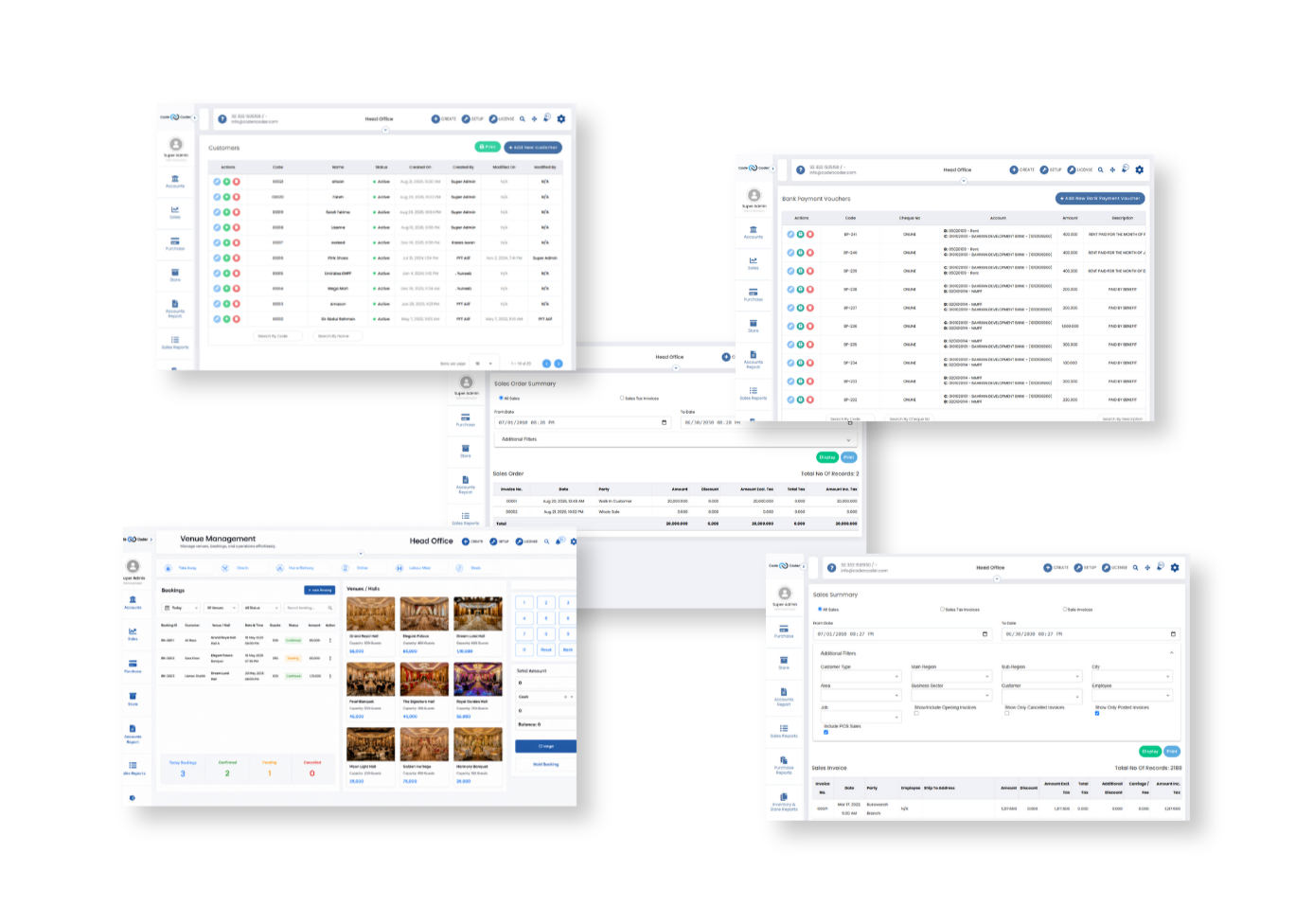 Venue Management System portfolio showcase